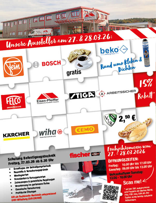 Kundeneinladung Frühjahrsmesse 2026